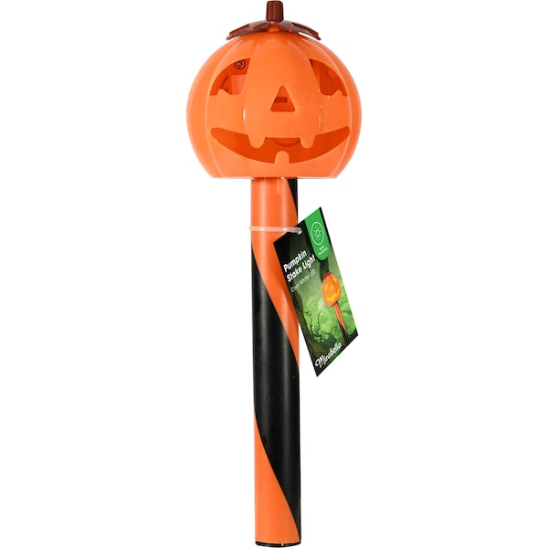 Mirabella Halloween Solar Led Stake Light Pumpkin Each