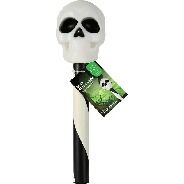 Mirabella Halloween Solar Led Stake Light Skull Each