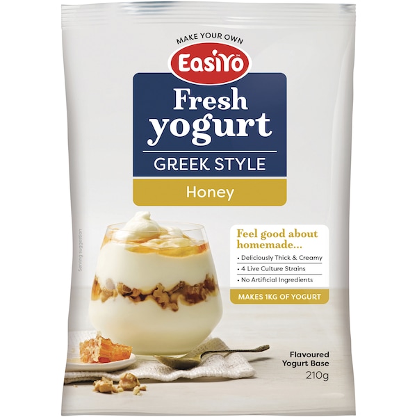 Easiyo Greek Style Yoghurt & Honey Yoghurt Base 210g