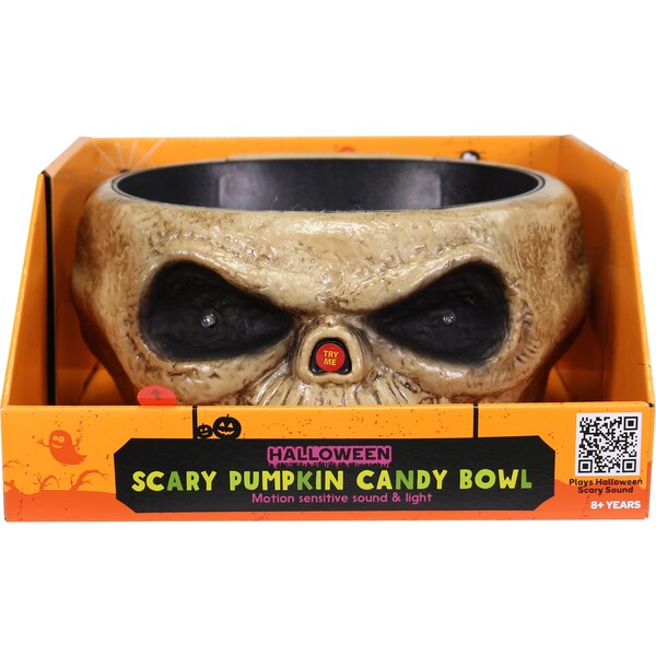 Halloween Scary Pumpkin Candy Bowl Skull Each