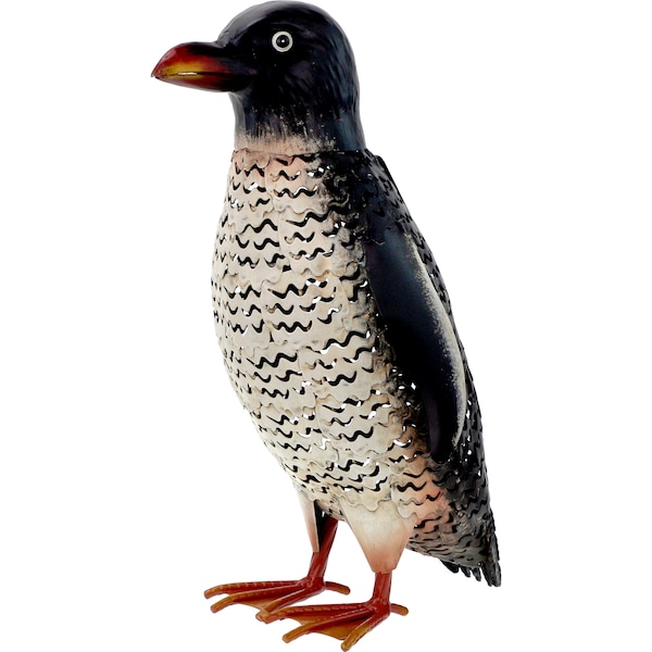 Green Gardener Metal Solar Penguin Each