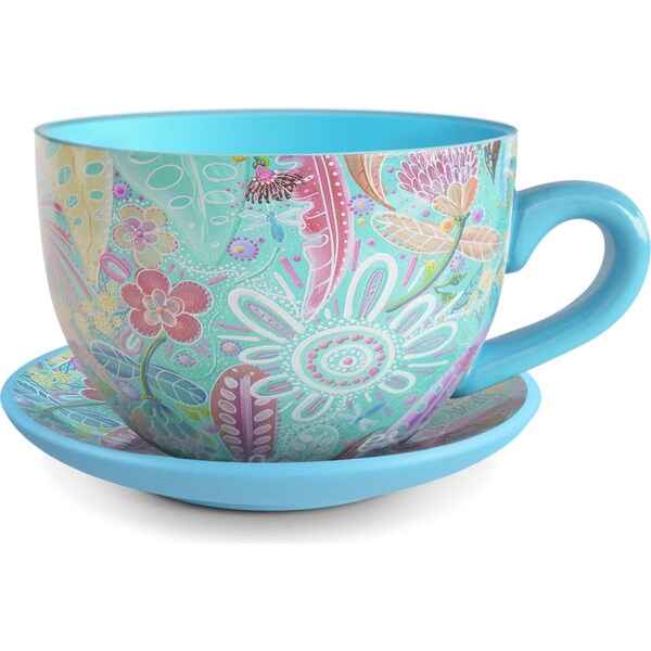 Chern'ee Tea Cup Planter Bush Medicine Each