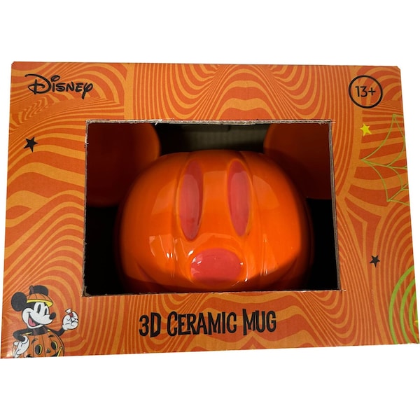Halloween Disney 3d Ceramic Mug Mickey Pumpkin Each
