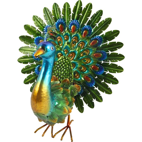 Green Gardener Metal Decoration Peacock Green each
