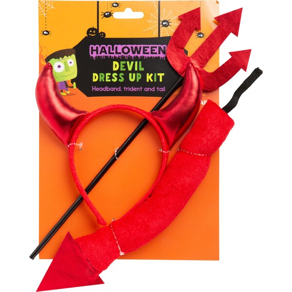 Halloween Dress Up Devil Kit Each