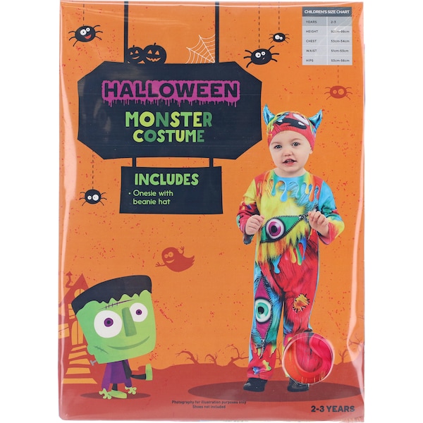 Halloween Dress Up Costume Monster Size 2-3 Years Each