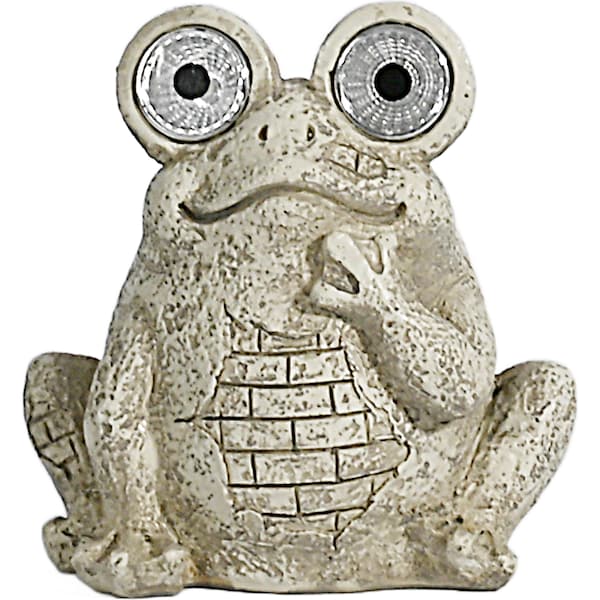 Mirabella Solar Critter Stone Frog Each