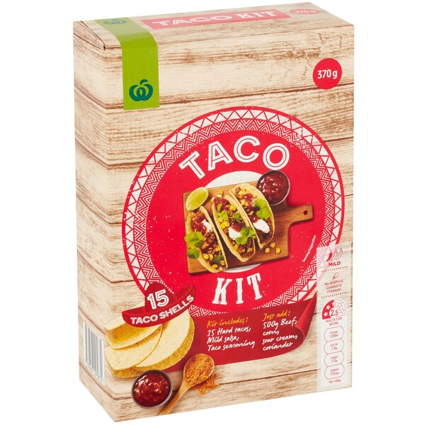 Woolworths Hard Taco Kit 15 pack
