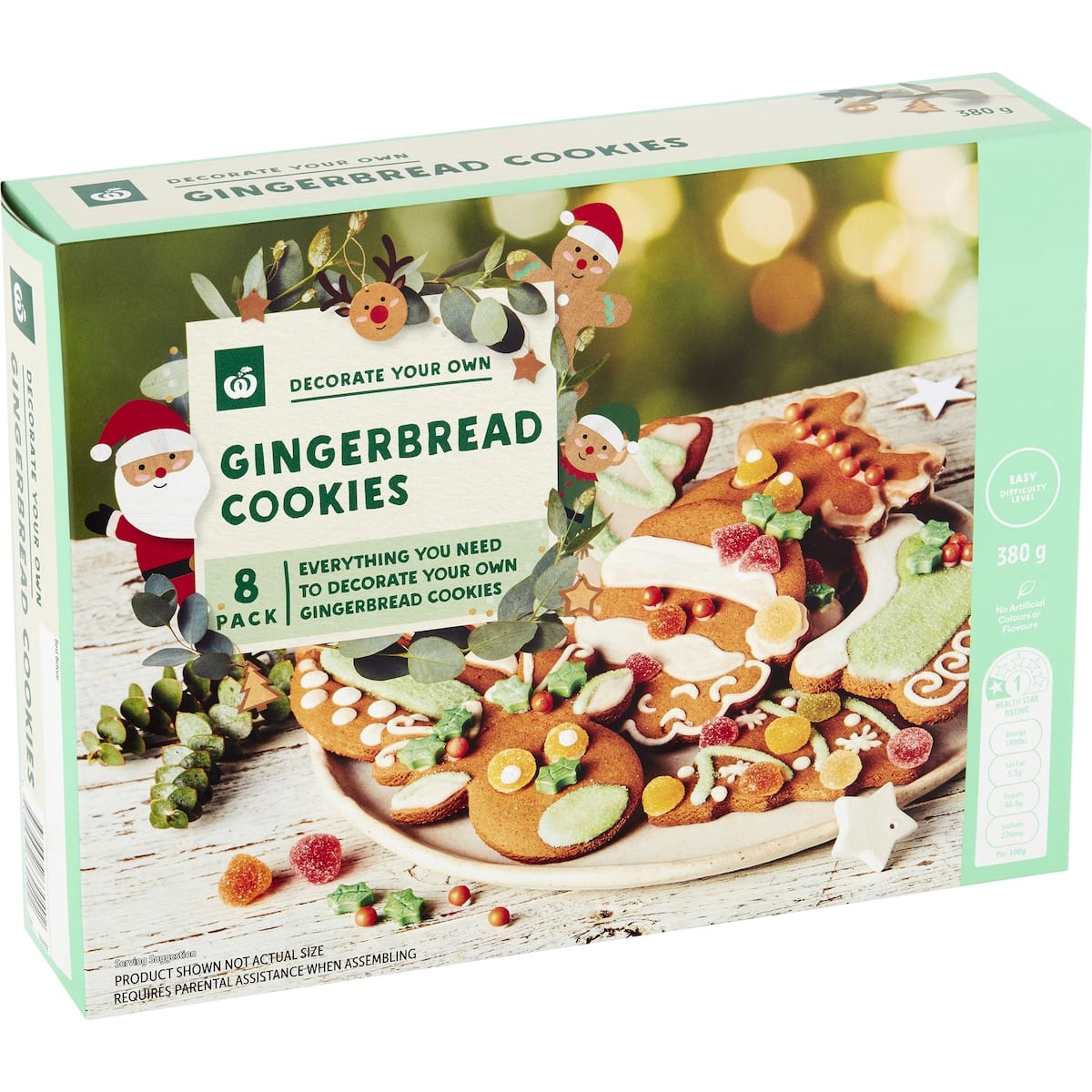Woolworths DIY Cookie Decorating Kit 8pk 380g bunch