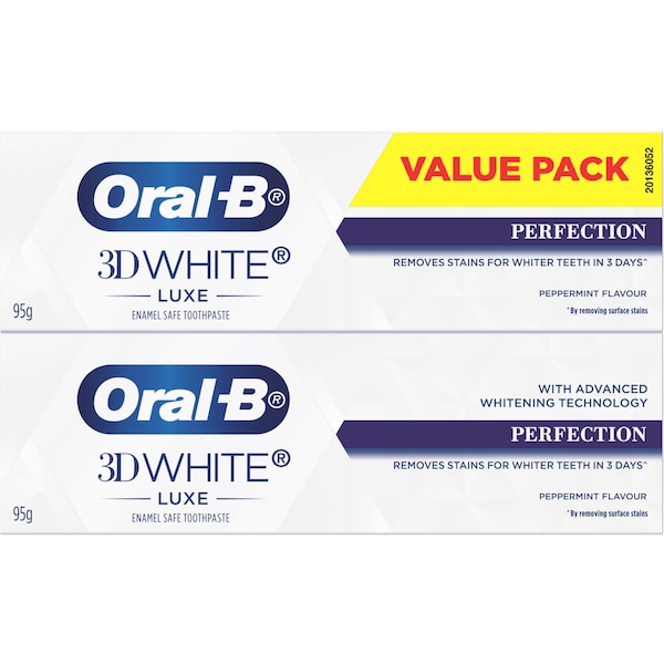Oral-B 3D White Luxe Toothpaste 2 pack