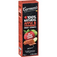 Carman's Fruit Straps Apple & Strawberry Twin Packs