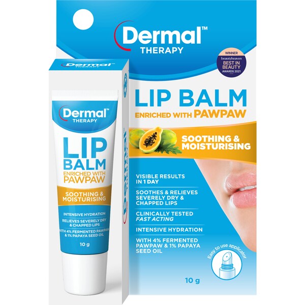 Dermal Therapy Lip Balm Enriched With Paw Paw 10g