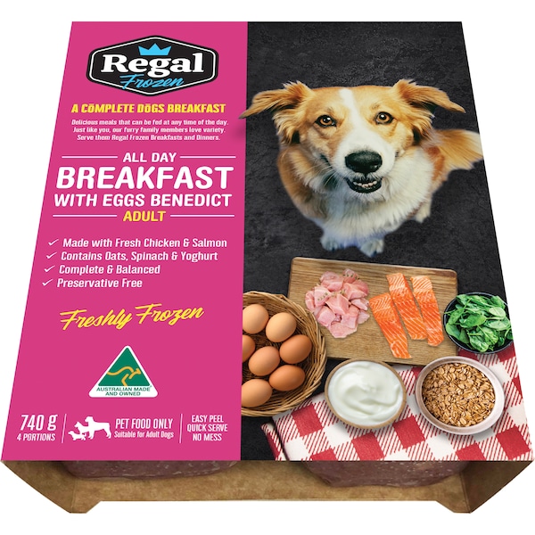 Regal All Day Breakfast Dog Food Eggs Benedict 740g
