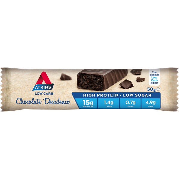Atkins Low Carb Protein Bar Chocolate Decadence 50g