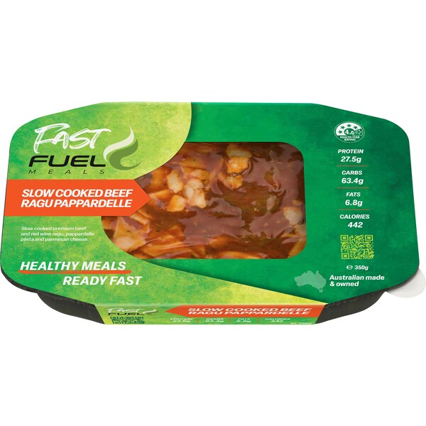 Fast Fuel Meals Beef Ragu Pappardelle 350g