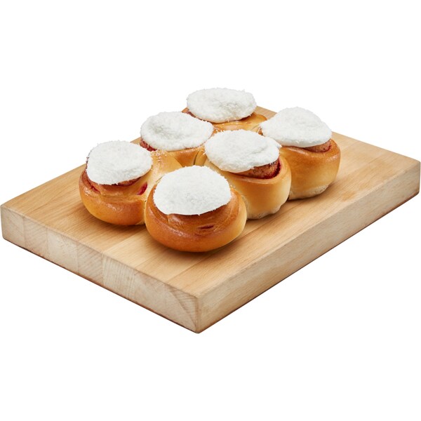 Woolworths Mini Raspberry Scrolls 6 pack