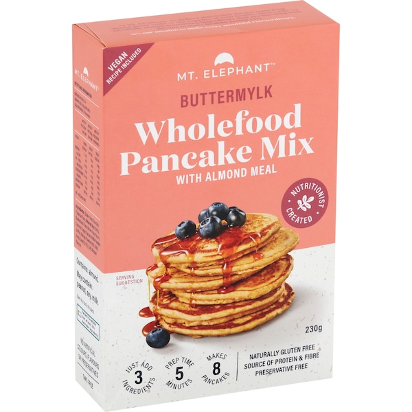 Mt Elephant Buttermylk Wholefood Pancake Mix 230g