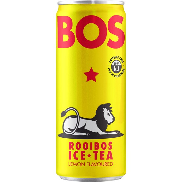 BOS Rooibos Ice Team Lemon Flavour Can 300mL