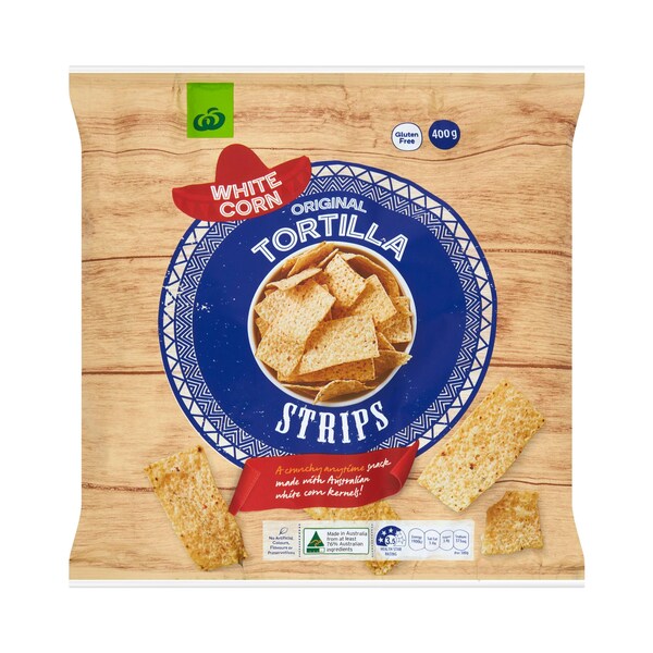 Woolworths White Corn Tortilla Strips 400g
