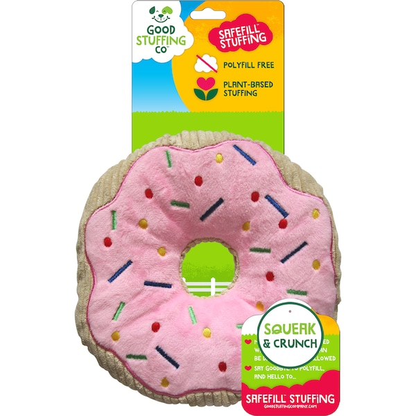 Good Stuffing Co Plush Squeak Donut Toy each
