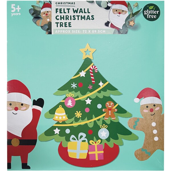Christmas Felt Wall Christmas Tree 72cm x 89.5cm Each