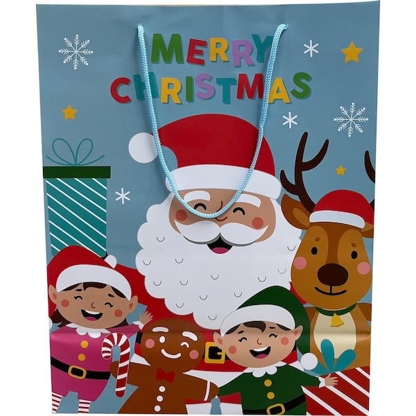 Christmas Gift Bag Large Santa Each