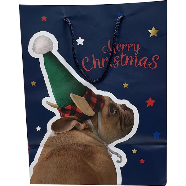 Christmas Gift Bag Medium Dog Each