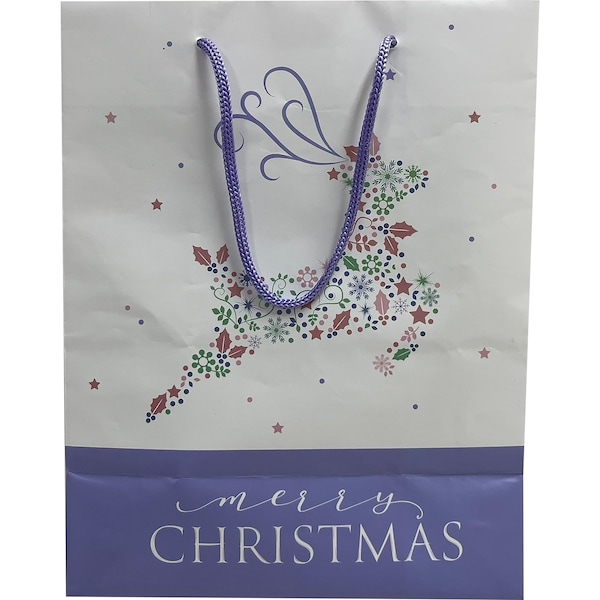 Christmas Gift Bag Medium Reindeer Each