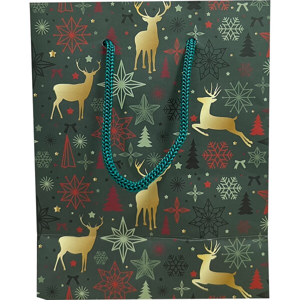 Christmas Gift Bag Small Reindeer Each