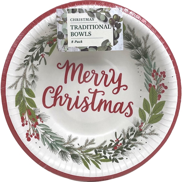 Christmas Traditional Bowl 8 Pack