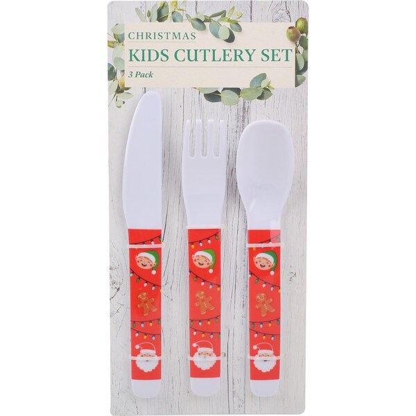 Christmas Kids Cutlery Set Each