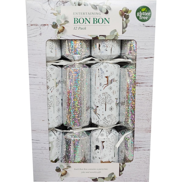 Christmas Bon Bons Entertaining Silver 12 Pack