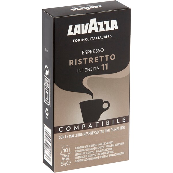 Lavazza Espresso Ristretto Nespresso Compatible Coffee Pods 10 Pack