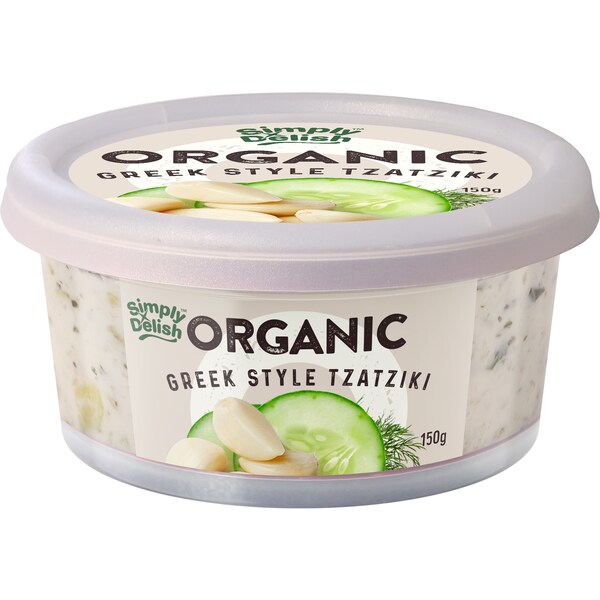 Simply Delish Organic Greek Style Tzatziki 150g