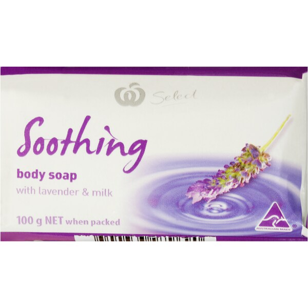Woolworths Soap Bar Lavender & Milk 4x100G