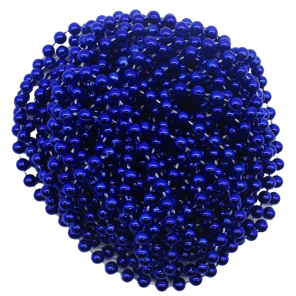 Christmas Beaded Garland 8m Blue Each