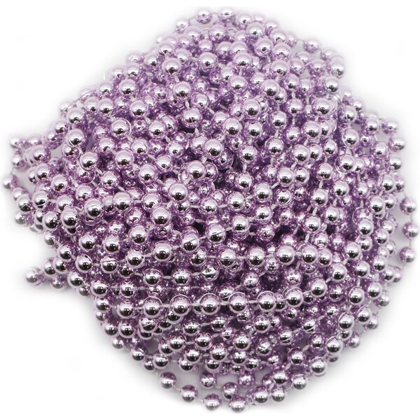 Christmas Beaded Garland 8m Pink Each