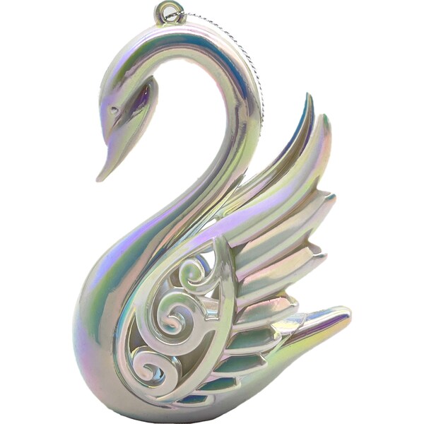 Christmas Fairytale Swan Decoration White Each