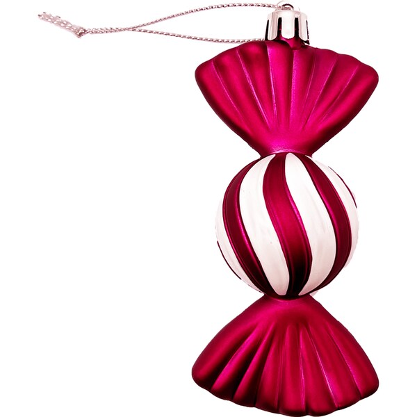 Christmas Decoration Traditional Candy Red 2 Pack