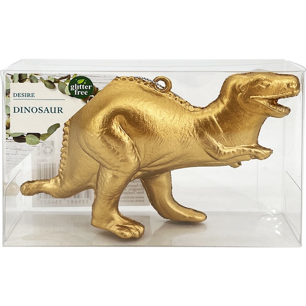 Christmas Decoration Animals t-Rex Gold Each