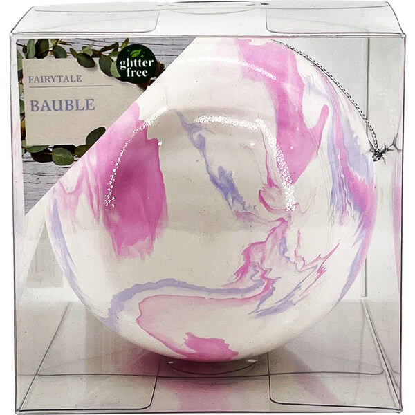 Christmas Decoration Fairytale 100mm Tie Dye Bauble Each