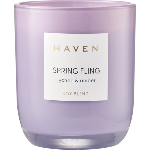 Haven Spring Fling Lychee & Amber Soy Blend Candle each