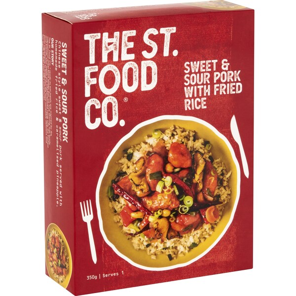 The St. Food Co. Sweet & Sour Pork With Fried Rice 350g