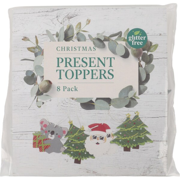 Christmas Present Topper Characters 8 Pack