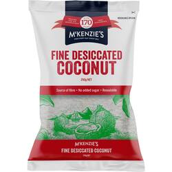 McKenzie's Coconut Fine Desiccated 250g