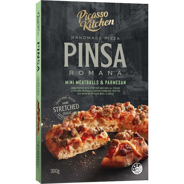 Picasso Kitchen Pinsa Romana Mini Meatballs & Parmesan 300g