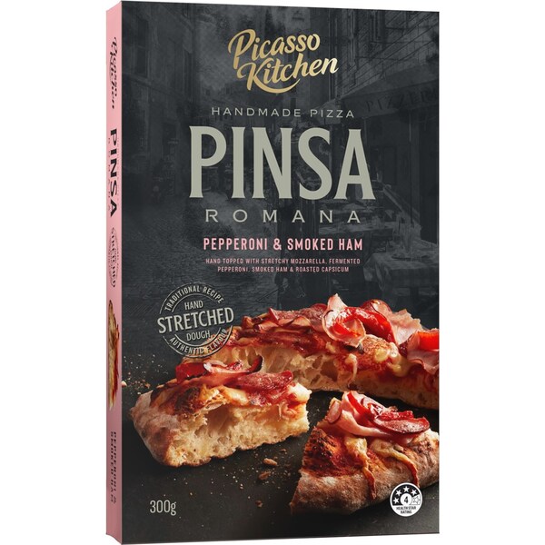 Picasso Kitchen Pinsa Romana Pepperoni & Smoked Ham 300g