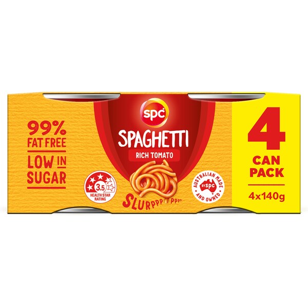 SPC Spaghetti Rich Tomato 140g x 4 pack