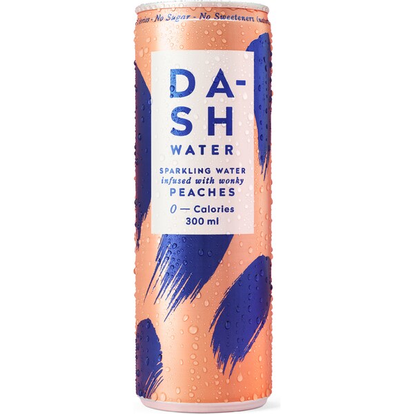 Dash Water Sparkling Water Infused With Peach 300ml