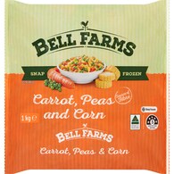 Bell Farms Frozen Carrots Peas & Corn